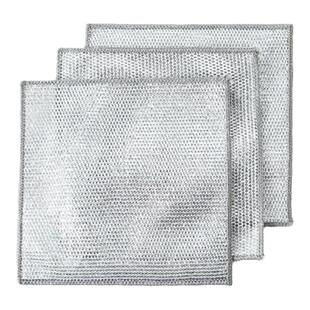 钢丝抹布双面网格洗碗布不沾油易清洗抹布家用刷锅洗碗强力耐磨