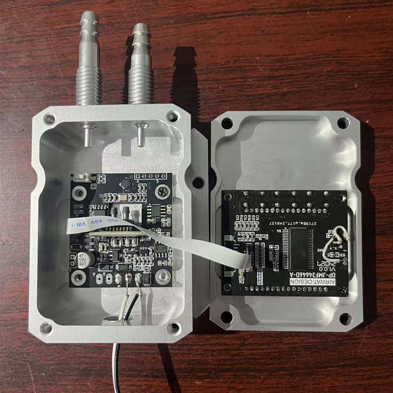 风压变送器壳体微差压传感器外壳铝合金新款压差金属壳子带显示