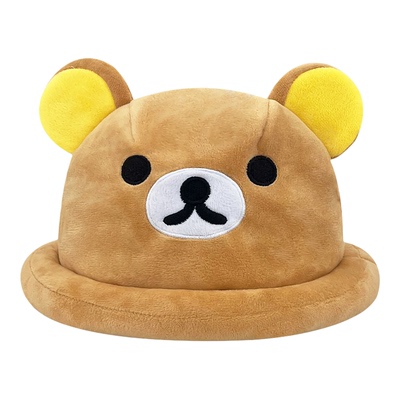 Classy key新加坡设计师联名款显脸小盆帽可爱轻松熊保暖渔夫帽子