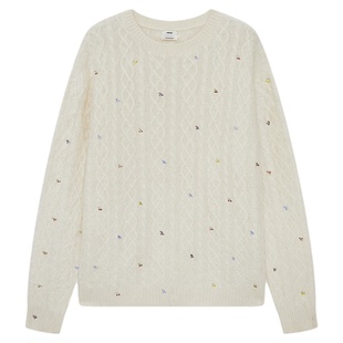 【现货】设计师品牌IMMI 25AW羊绒拉毛樱桃套头衫MWEFWKKN0560X