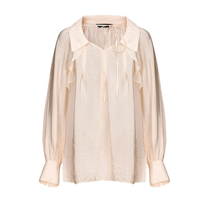 RAIVE高级光泽感长袖衬衫