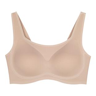 浪漫春天背心式运动内衣女大胸显小聚拢防下垂文胸薄款无钢圈