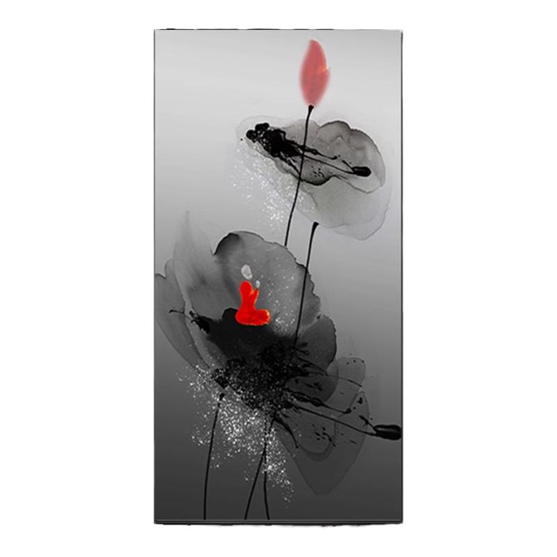 禅意荷花过道玄关挂画中国风