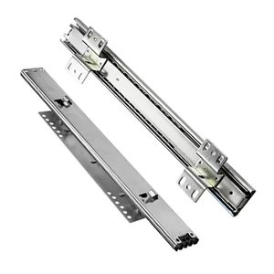 加厚橱柜拉篮侧装轨道厨房碗篮滑轨碗柜可调导轨碗柜专用三节滑道