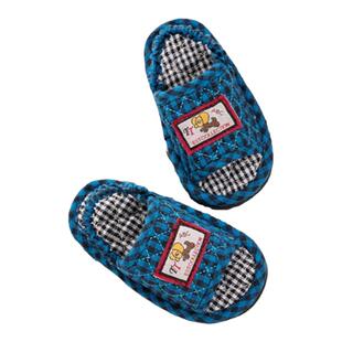 儿童室内布底无声软底拖鞋男童静音木地板春夏季防臭女宝宝防滑凉