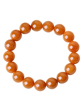 凤飞凰和田红糖玉手串本命年礼物