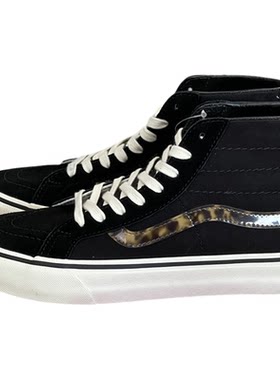VANS豹纹女子SK8HI高帮帆布板鞋