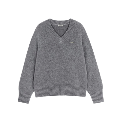 JAMUUS韩系V领套头毛衣
