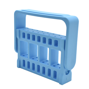 牙科塑料32孔两用车针架高速车针低速磨头架消毒盒口腔工具材料