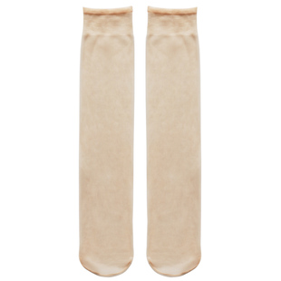 西西里 【5双】小腿丝袜女夏季超薄款肉色隐形全透明中筒半截袜子