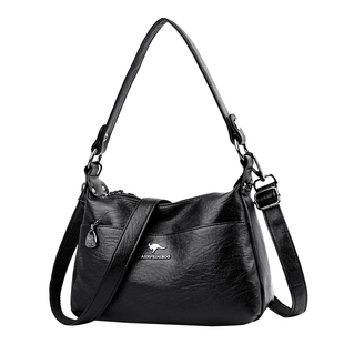 多层包包女斜挎包复古百搭小包2025真皮软皮妈妈包单肩包春夏挎包