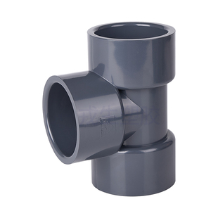 环琪UPVC正三通国标PVC等径管件给水下水管进水接头开口配件25 50