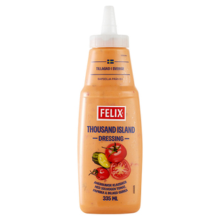 瑞典原装进口Felix菲力斯轻卡千岛酱蔬菜水果原味沙拉酱370ml