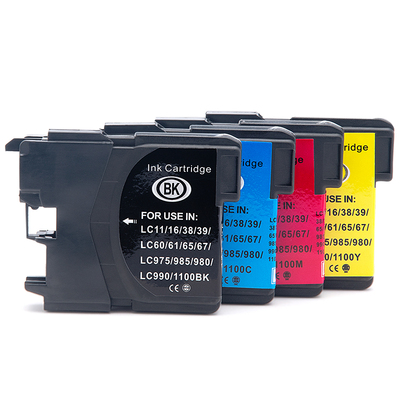 通用兄弟原装墨盒LC990BK墨盒MFC-5490CN 5890CN 6490CW 6890CDW彩色打印机墨水LC990CMY青色品红色黄色墨盒