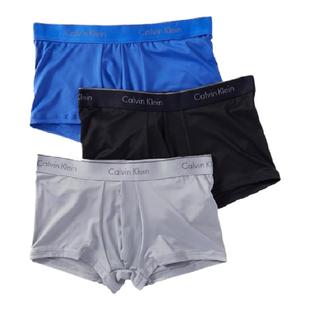 ck男内裤平角裤全棉四角家居短裤Calvin Klein新年红本命年礼物