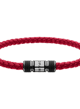 Chopard萧邦情侣皮革手链男女款情侣款礼物手饰红色手绳本命年