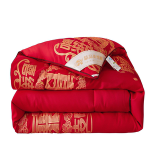 大红色结婚被子喜被陪嫁棉被冬被送人新娘女方回礼新婚庆春秋被芯