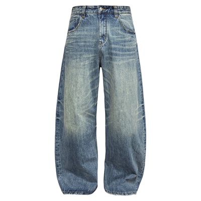 JCAESAR DENIMS 复古水洗蓝香蕉牛仔裤 12OZ纯棉丹宁 硬挺舒适