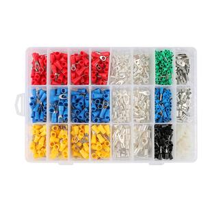 管型针型接线端子组合套装RV压线钳SV接头OT冷压线耳UT盒装铜鼻子