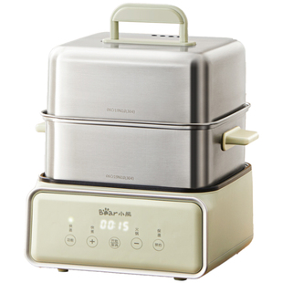 小熊电蒸锅不锈钢家用三层大容量蒸锅煮锅一体蒸箱早餐机2025新款