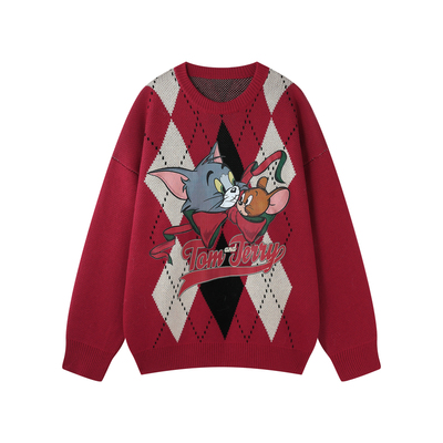 BJHG猫和老鼠联名圣诞毛衣男款