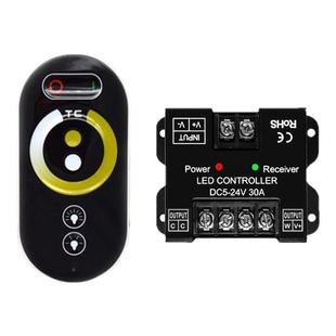 LED无线触摸控制器RGB七彩RGBWC灯带12v双色温6键单色调光器24V
