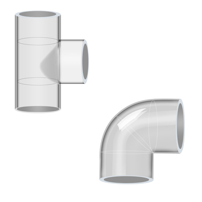 鱼缸水管件亚克力弯头三通直通