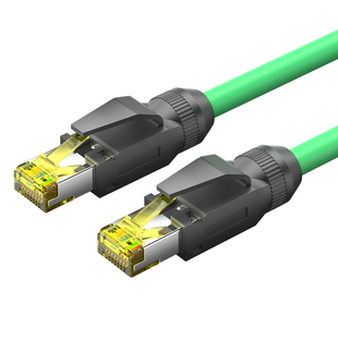 工业级网线高柔超六67七类拖链双屏蔽以太网Profinet伺服相机抗震