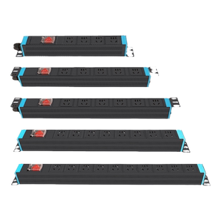 视贝pdu插排机柜插座线板金属电源分配单元电源线8位工业专用模块