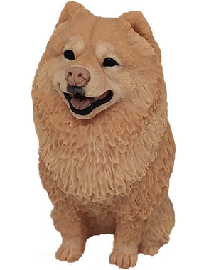 来图定制手工松狮纪念品装饰摆件