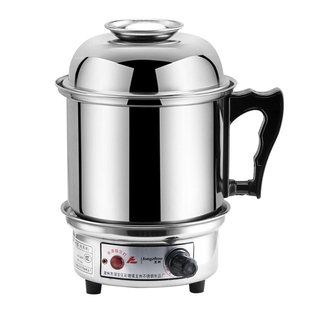 包邮龙州龙洲多功能电热锅电热杯分体煮面锅不锈钢学生加热锅旅行