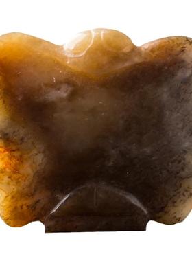 玉枭吊坠河磨玉籽料红山文化玉器