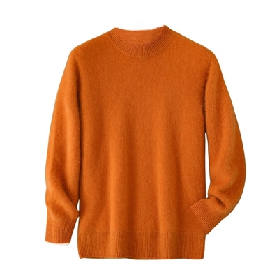 半高领羊毛衫男100纯羊毛