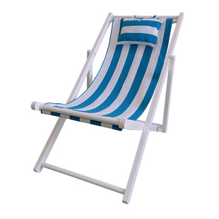 玫粉红色沙滩椅木质躺椅折叠椅帆布椅午休椅户外便携陪护懒人椅