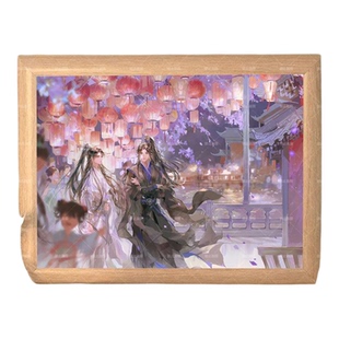 二哈和他的白猫师尊楚晚宁墨燃周边木相框摆台桌面送闺蜜生日礼物