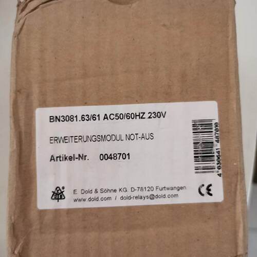 议价德国多德DOLD全新原装正品BN3081.63/61 0048701现货