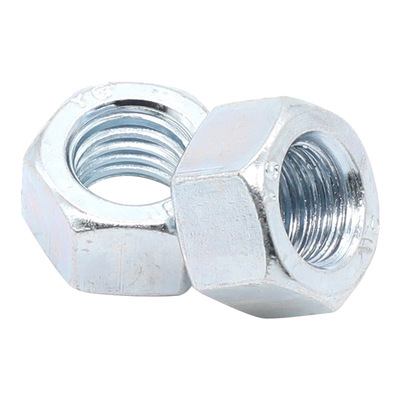 8级螺母镀白锌螺母六角螺丝帽