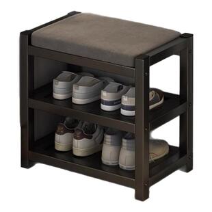 鞋架多层家用门口小窄简易家用鞋柜小户型入户铁艺换鞋凳坐凳一体