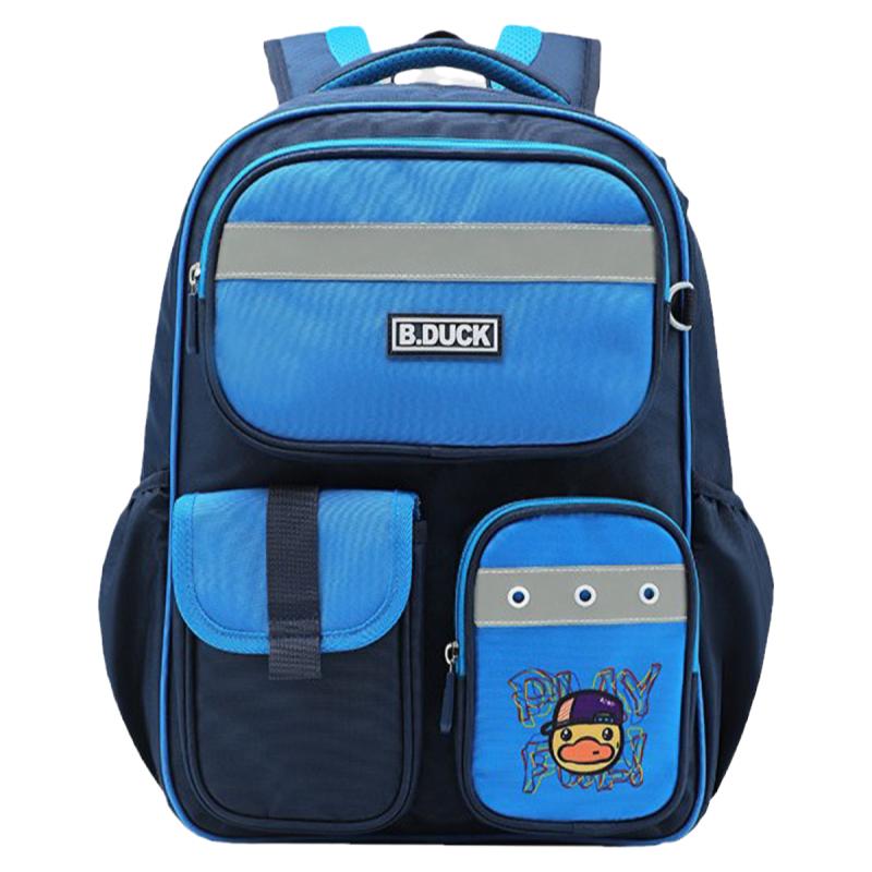 B.Duck小黄鸭小学生3-6年级大容量书包轻盈护脊儿童背包男童女童