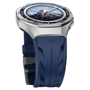 适用OPPOwatchX2手表带watchS康赛氟橡胶FKM腕表带watch4pro运动watch3智能钛合金扣watch2男士高级