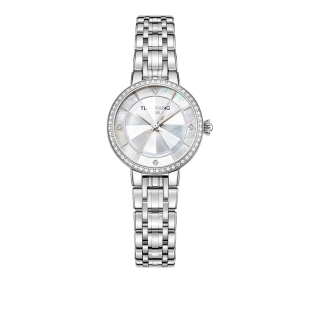 天王4颗真钻石镶嵌轻奢女士手表官方正品手表女款钢带石英表31527