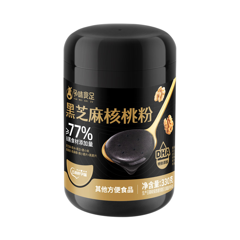 孕味食足黑芝麻核桃粉营养早餐