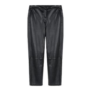 CHU楚妞[维登]进口植鞣羊皮九分皮裤2026春季新款女轻奢老钱裤子