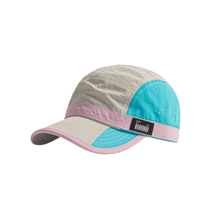 美式拼色尼龙棒球帽女2026春夏新款亲子户外轻薄软顶速干鸭舌帽子