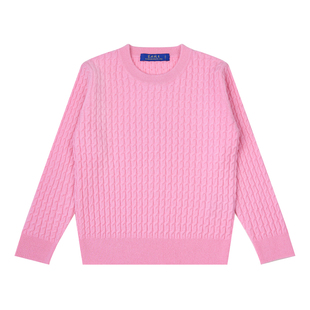 SABER-KIDS羊绒衫亲子款儿童套头毛衣男孩女童圆领打底衫宝宝针织