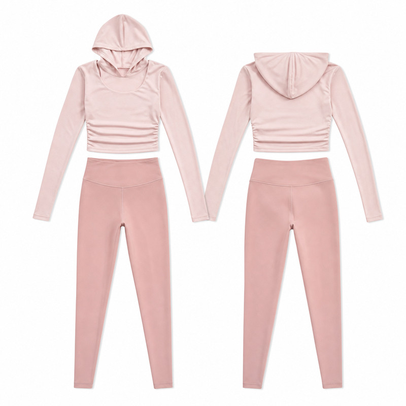 EVTK粉色显瘦速干瑜伽服套装女