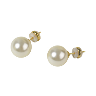 施家澳白大珍珠耳钉女2026新款爆款999纯银高级感轻奢耳环耳饰