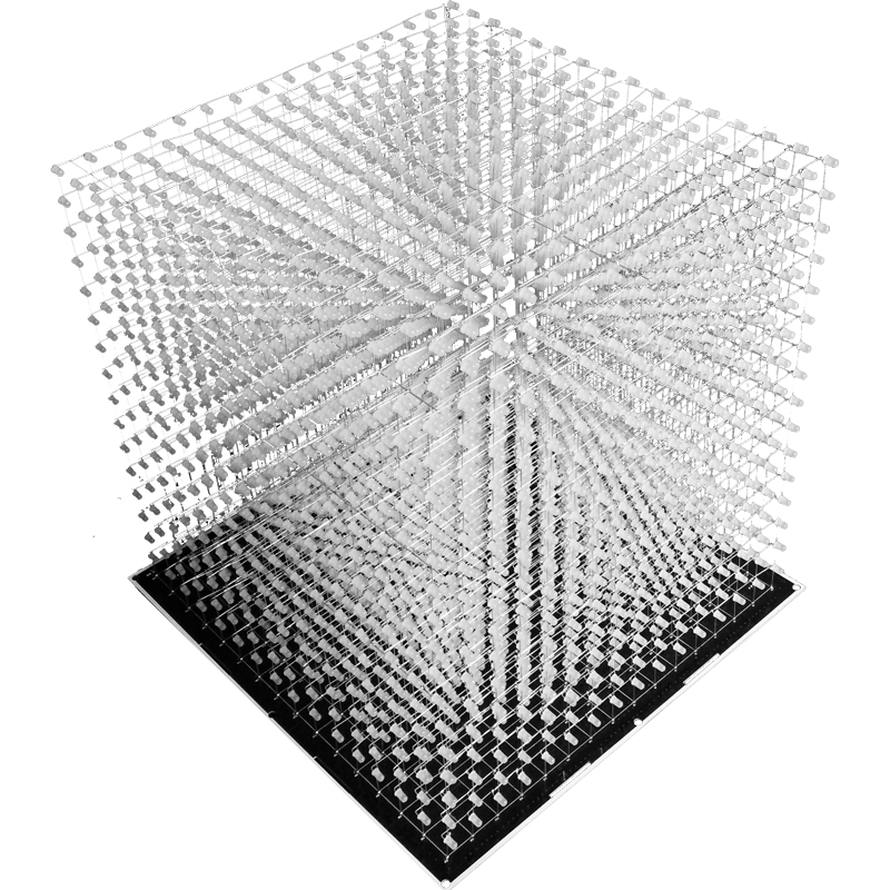 樂濤3D16光立方套件 16X16X16電子DIY制作散件 STM32芯片無需編程