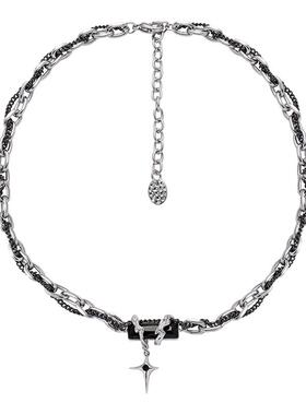 嘻哈潮酷麻花链情侣项链