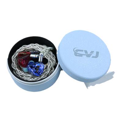 CVJ 闪光金属便携耳机盒首饰电子产品收纳整理盒小物件储物盒